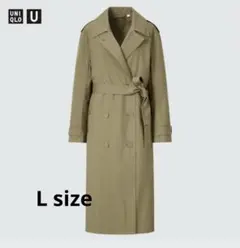ユニクロU オーバートレンチコート Lサイズ