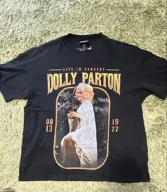 H&M Dolly Parton Tシャツ ブラック