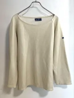 90s 00s セントジェームス ダブルフェイスセーター ベージュ T6