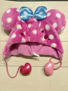 東京ディズニーリゾート ピンク水玉帽子