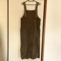 【SENSE OF PLACE】オリーブグリーン コーデュロイ ワンピース