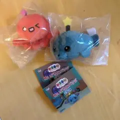 【匿名配送】教育番組　ぬいぐるみバッジ タマとパウル 2個セット