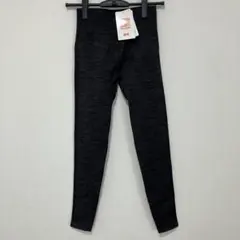 UNIQLO ユニクロ ヒートテック シームレスレギンス M グレー 杢調