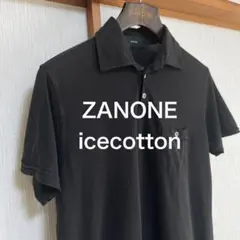 美品】ZANONE アイスコットン 半袖ポロシャツ 46 現行タグ イタリア製