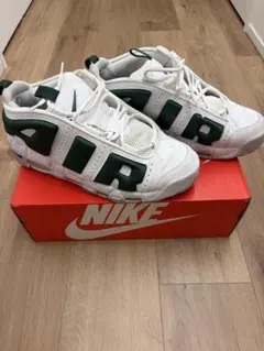 NIKE AIR MORE UPTEMPO ホワイト×グリーン 箱付き ナイキ