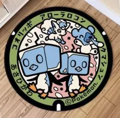 ポケふた カーペット アローラロコン クマシュン コオリッポ 旭川 デザイン