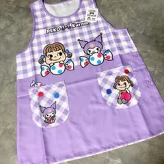 ★サンリオ クロミ×ペコちゃん 保育士エプロン キャラエプロン Mサイズ★新品