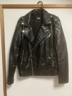 ZARA ブラック ライダースジャケット RUC 80089348-4のサムネイル