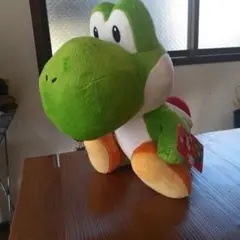 スーパーマリオ 特大サイズぬいぐるみ おすわりヨッシー グリーン 　タグ付き