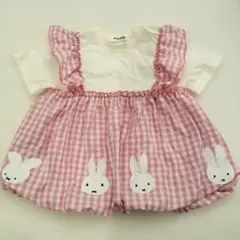 miffy ミッフィー ギンガムチェック フリル Tシャツのサムネイル