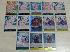 ワンピースカード　しらほし　ジンベエ　他13枚セット