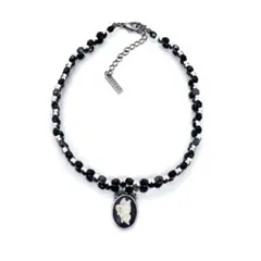 ANNA SUI アナスイ チョーカー 蝶 バタフライ カメオ ビーズ