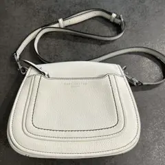 MSRC JACOBS ホワイトレザーショルダーバッグ