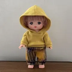 メルちゃん あおくん ◇ トップス ＋ パンツ ◇ マスタードxチェック