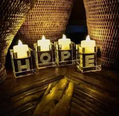 패셔너블 ❣️ 캔들 홀더 큐브 크리스탈 4종 세트 [HOPE]