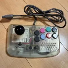 PS コントローラー コンパクトジョイスティック ホリ クリア キズあり 動作可