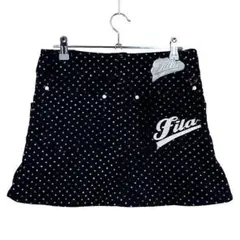 FILA GOLF フィラ ゴルフ ウール ニットスカート ドット柄 M ゴルフ