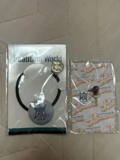 嵐 大野智 ヘアゴム イヤホンジャック 2点セット 青