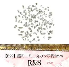 【B29】超ミニミニ丸カン♥約2mm♥シルバー♥約100個