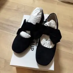 NICE CLIP ブラックリボンシューズ Sのサムネイル