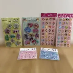 新品6点　ディズニー　プリンセス　シールおまとめ