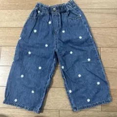 バースデー　マイリトルワンダー　花柄刺繍デニム　100cm