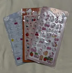 ボンボンドロップシール3枚セット　シナモン　ハローキティ