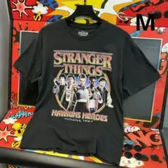 公式 ストレンジャーシングス Hawkins Heroes 半袖 Tシャツ M