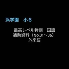 浜学園　小６　日曜特訓　前期　灘コース　復習テスト ３教科d2 浜学園 小6 日曜特訓 前期 灘コース 復習テスト 3教科d2 浜