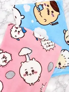 ちいかわブランケット2種セットしまむら限定　ハチワレくりまんじゅうモモンガうさぎ