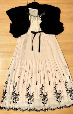 結婚式　パーティードレスアップワンピース