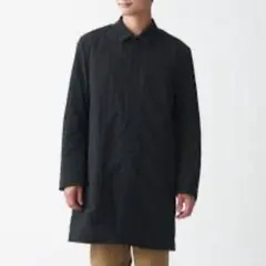 MUJI 無印良品 撥水中綿 ステンカラーコート黒M