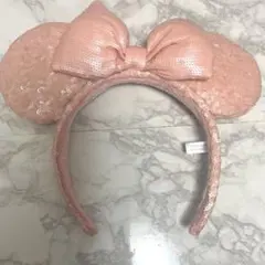 ミニーマウススパンコールカチューシャ