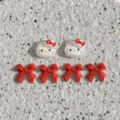 3Dパーツ　キティちゃん他6P