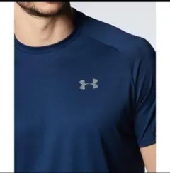 UNDER ARMOUR テック ショートスリーブ Tシャツ 　ネイビーLG