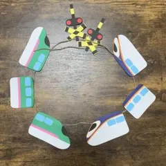 【単品】ガーランド 新幹線 はやぶさ つばさ Ｅ３系 壁面 誕生日 インテリア