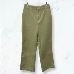 a3568 グローバルワーク ワイドパンツ ベージュ L コーデュロイ 春秋