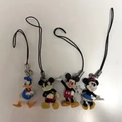 【ディズニー】ストラップ4種セット