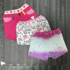 ベビードール　ショートパンツ　デニム　女の子　90