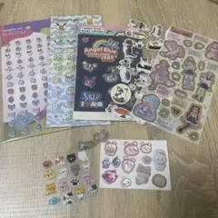 シール　おすそ分け　ボンボンドロップシール　コットンパフィ　ぷくっと