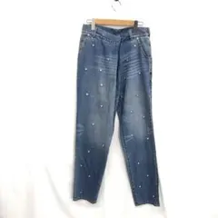 MUVEIL : ストーン刺繍デニムパンツのサムネイル