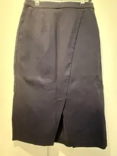 ☆ネイビー ☆スリット入り ☆タイトスカート☆Mサイズ☆セレモニー☆フォーマル☆