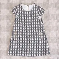 【美品】タルティーヌエショコラ　ワンピース　100 ツイード　子供服　女の子