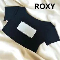 ROXY ロキシー ショート丈 Tシャツ クロップド 半袖 ブラックのサムネイル
