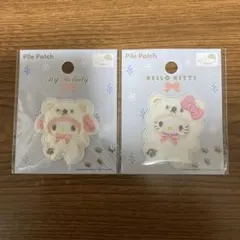 サンリオ　シールワッペン　パイルワッペン　マイメロ　キティ
