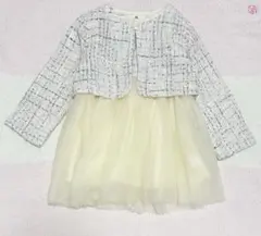 ツイードジャケット チュール ワンピース セット 入学式