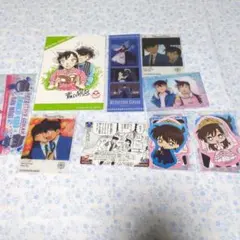 名探偵コナン 工藤新一＆毛利蘭 新蘭カード類セット