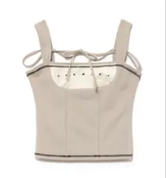 アンドマリー　Luca stitch tops andmary Luca stitch tops beige アンドマリー - メルカリ