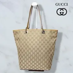 GUCCI マイクロGG 肩がけ可能 トートバッグ ベージュ ライトブラウン 