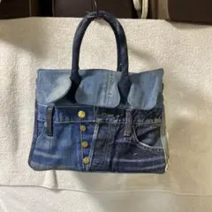 TMT デニム トートバッグ リメイク風。新品未使用。TMT Tシャツ。のサムネイル